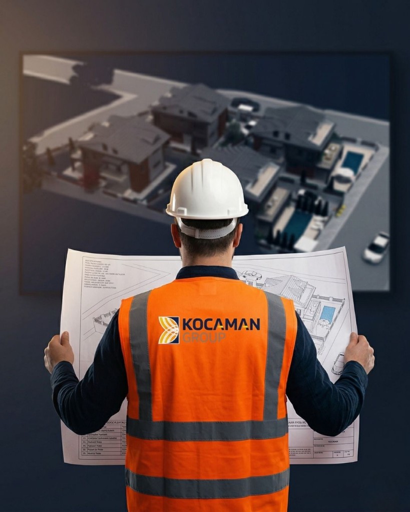 Kocaman Group İnşaat — plan ve üç boyutlu proje modeli ile sahadaki mühendislik yaklaşımı